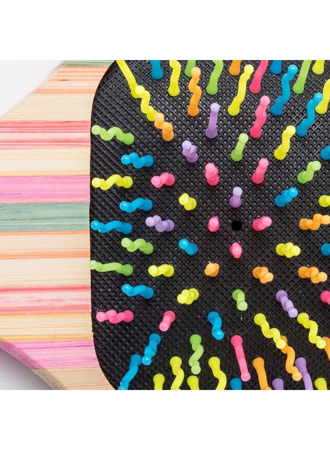 win sun Natural Bamboo Paddle Hair Brush, Black and Multicolor, Hair Brush for Women, Girls and Kids, Detangling Brush for All Hair Types, 9.6in*6.1in*1.8in, 125g - Image 4