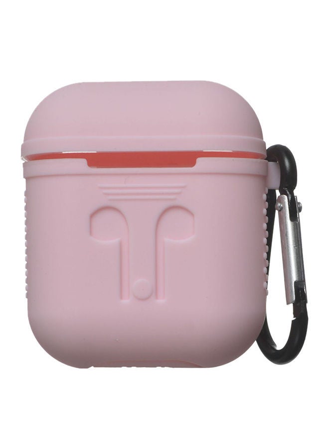 NIBEMINENT Protective Case With Hook For Apple AirPods Rose Gold