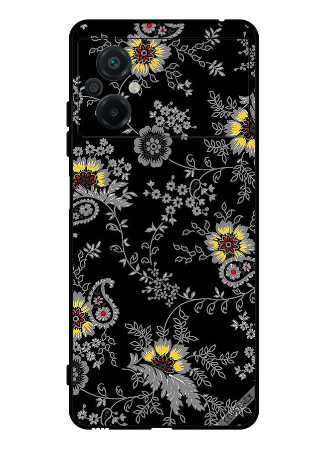 Covernex Protective Case Cover For Xiaomi Poco M5 4G Artistic Flower Wallpaper - Image 1