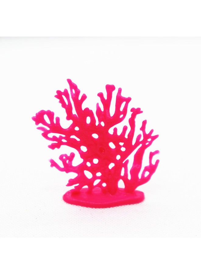 Artificial Submarine Coral Model Toy Fish Tank Decoration Marine Animal Matching Micro Landscape Landscape Decoration-Color:Red 8cm High - Image 1
