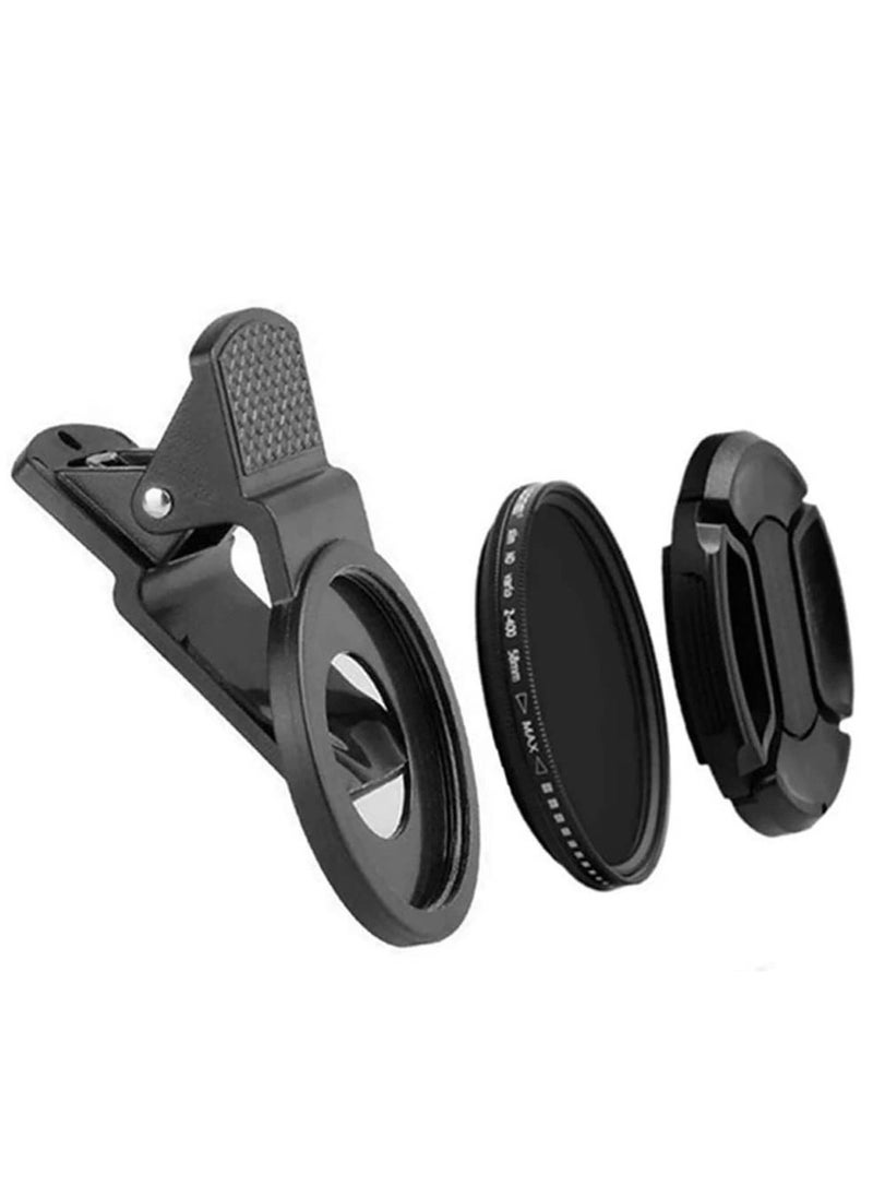 Y&D - Cellphone Camera Filter, 37mm Professional Cell Phone Filter Kit, Justable Neutral Density with Clip for Almost All The Smartphones - Image 1