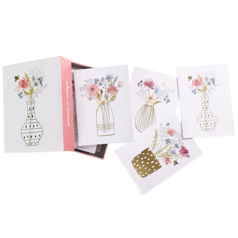 Graphique Blooming Vases Greeting Cards | 20 Pack | All Occasion Blank Note Cards with Envelopes | 4 Assorted Floral Bouquets | Boxed Set for Personalized Notes | 4.25" x 6" - Image 5