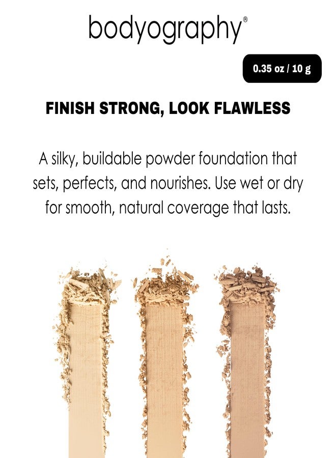 Bodyography Every Finish Micro-Fine Pressed Powder, Medium/Fair | Multipurpose Face Powder with Ceramide 2 and Dermaxyl | Lightweight, Silky Texture | For Smooth, Flawless Skin - Image 3