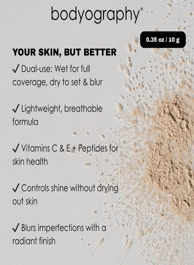 Bodyography Every Finish Micro-Fine Pressed Powder, Medium/Fair | Multipurpose Face Powder with Ceramide 2 and Dermaxyl | Lightweight, Silky Texture | For Smooth, Flawless Skin - Image 5