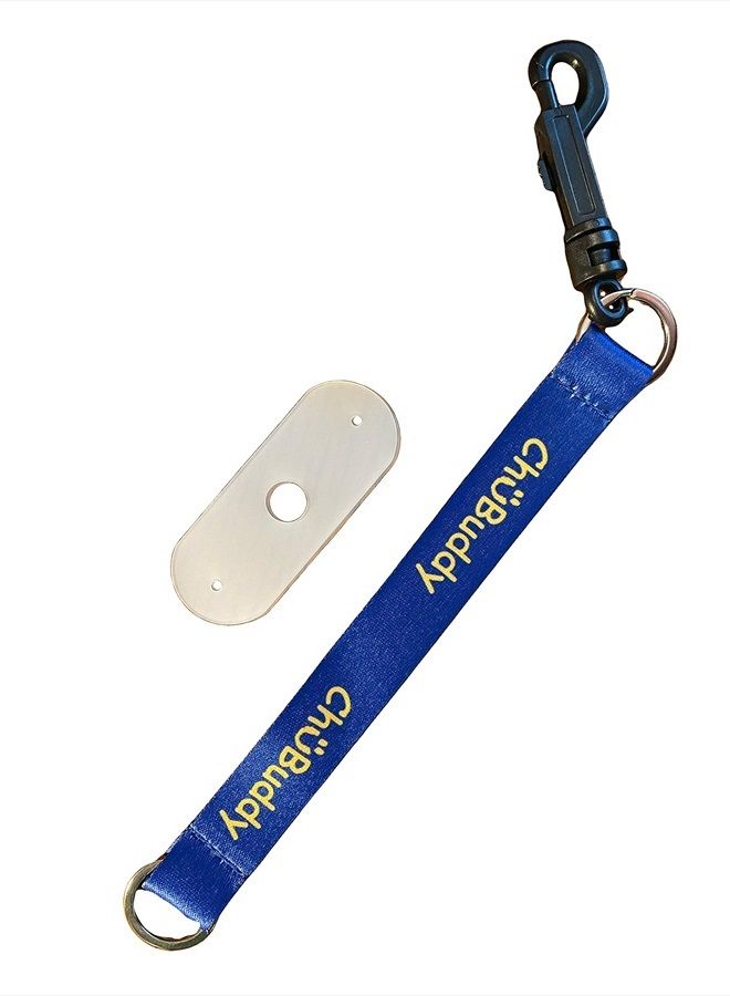CHU-BUDDY chubuddy Chewy Holders Set of 2-2 Navy Sublimated Tether-Bracelets and 2 Natural Straps  - Image 2