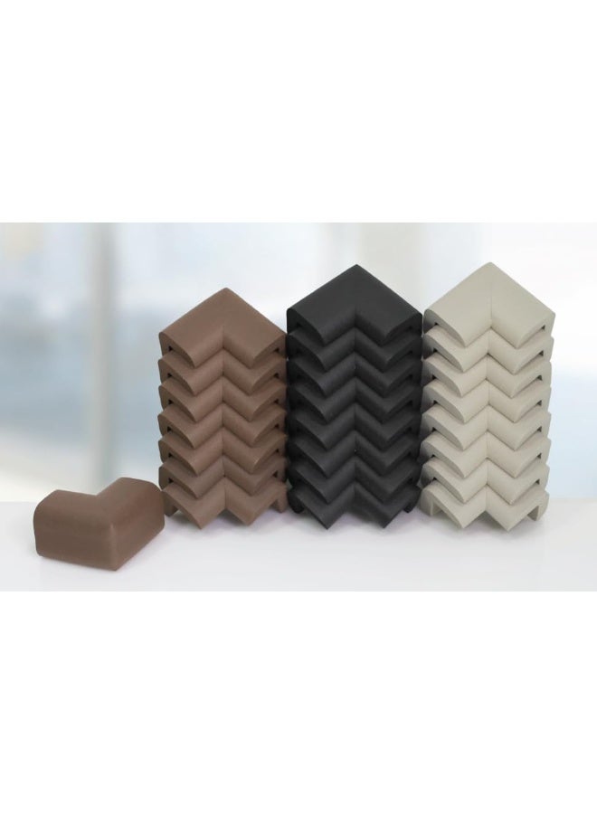 KidKusion Corner Cushion | Made in USA | Brown | 8 Pack | Furniture and Corner Protector - Image 5