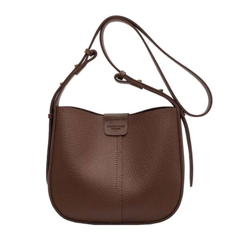 Bucket Bags with Small Purse Fashion Versatile Shoulder Bag for Women Girl Solid Color Crossbody Bag Large Capacity - Image 4