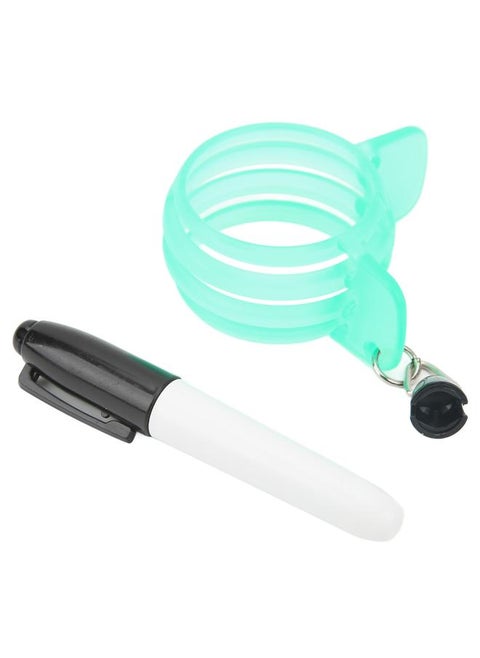 Circle Golf Ball Liner 360 Degree Golf Ball Line Marker Drawer Drawing Marking Alignment Putting Tool with Pen Green