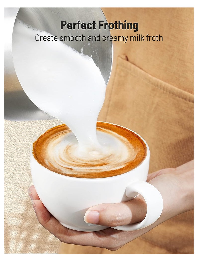 KASTWAVE Detachable 4-in-1 Milk Frother and Steamer, Electric Milk Frother, 500ml Hot Chocolate Maker and Electric Milk Heater with Hot & Cold Foam, Dishwasher Safe, for Coffee, Lattes, Cappuccino, Matcha - Image 3