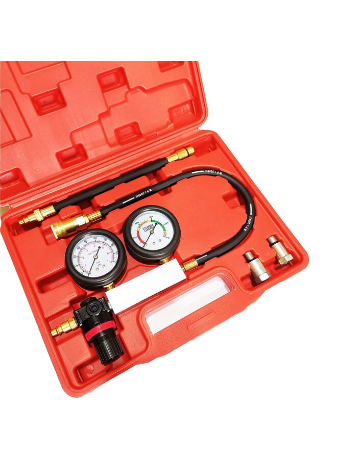 New Leak Down Tester Engine Cylinder Leak Tester Leakage Detector Engine Compression Tester Gauges Set - Image 5