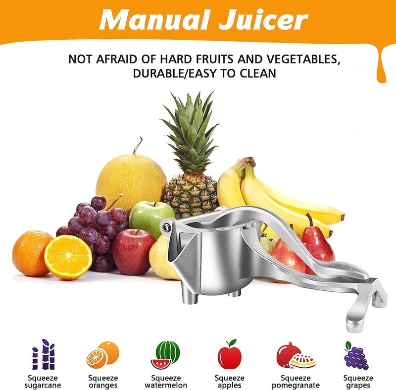 BloomiX Hand Press Juicer Machine Aluminium Manual Fruit Squeezer Heavy Duty Multipurpose Juicer for Oranges Lemons and Other Fruits Durable Easy to Use - Image 5