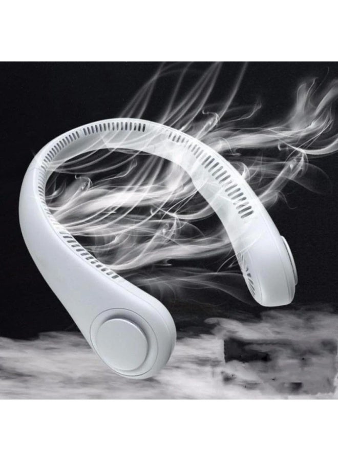 DENX DX2576 Bladeless Neck Fan, Portable Hands-Free Cooling Fan, Wearable Personal Mini Fan, USB Type-C Rechargeable, Quiet Operation, 3-Speed Adjustable Neckband Fan For Travel, Outdoor, Sports, Office, Home - Image 2