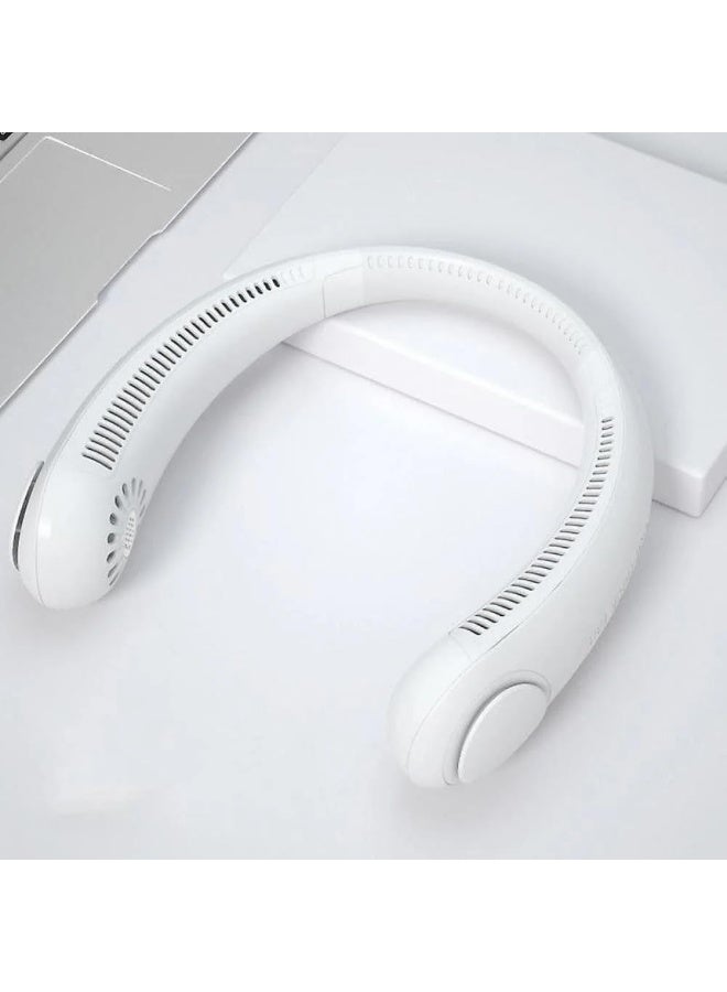 DENX DX2576 Bladeless Neck Fan, Portable Hands-Free Cooling Fan, Wearable Personal Mini Fan, USB Type-C Rechargeable, Quiet Operation, 3-Speed Adjustable Neckband Fan For Travel, Outdoor, Sports, Office, Home - Image 4