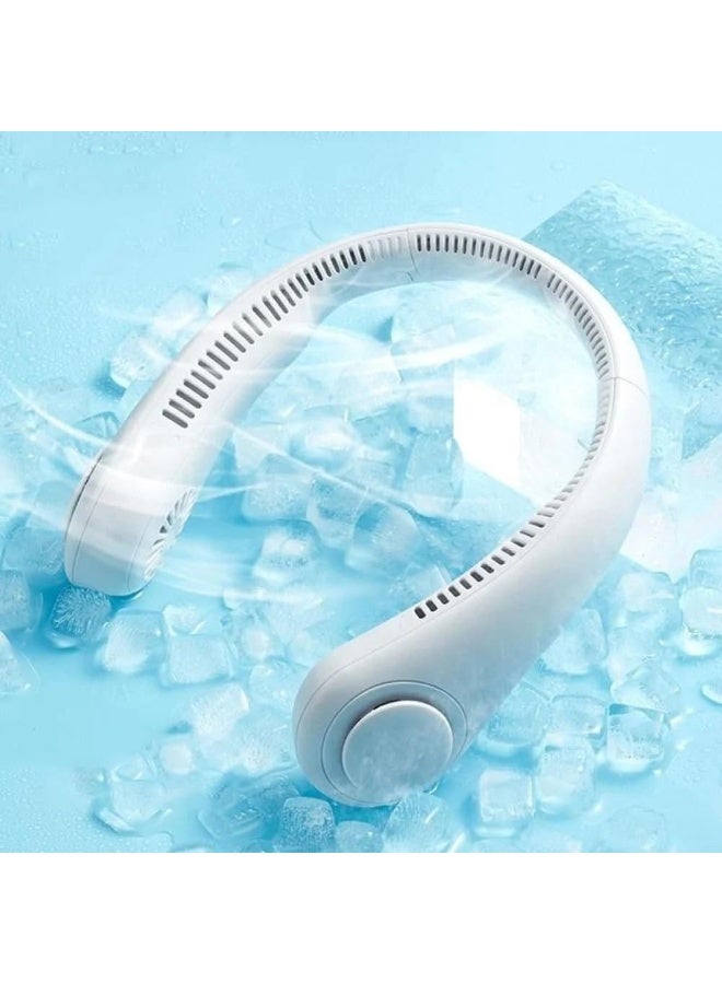 DENX DX2576 Bladeless Neck Fan, Portable Hands-Free Cooling Fan, Wearable Personal Mini Fan, USB Type-C Rechargeable, Quiet Operation, 3-Speed Adjustable Neckband Fan For Travel, Outdoor, Sports, Office, Home - Image 5