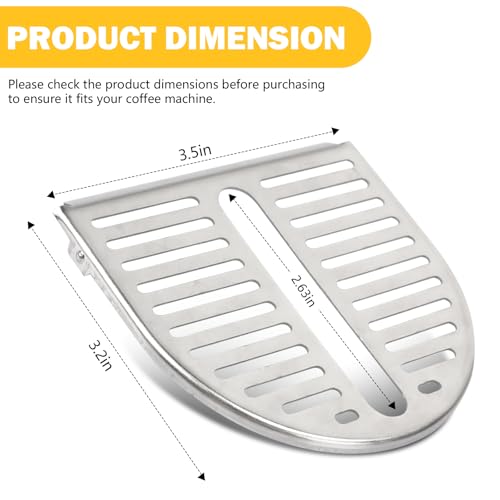 Tobaiwind Drip Grid for Pixie Coffee Machines Compatible with Krups, Delonghi & Nespresso Pixie Machine, Coffee Drip Tray Grid Grille Keep Countertop Clean and Prevent Stains and Damage, Aluminum - Image 2