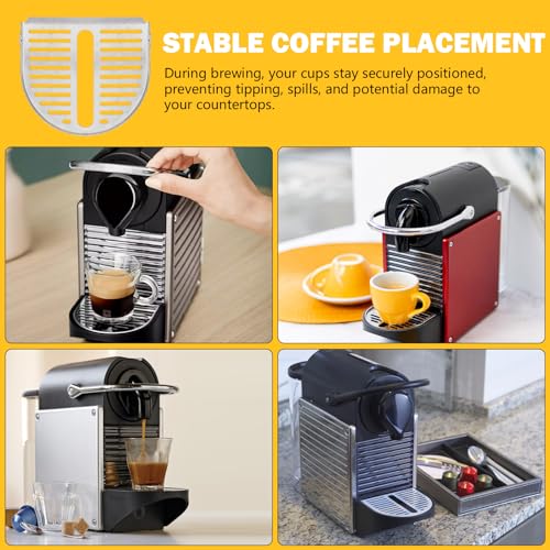 Tobaiwind Drip Grid for Pixie Coffee Machines Compatible with Krups, Delonghi & Nespresso Pixie Machine, Coffee Drip Tray Grid Grille Keep Countertop Clean and Prevent Stains and Damage, Aluminum - Image 5