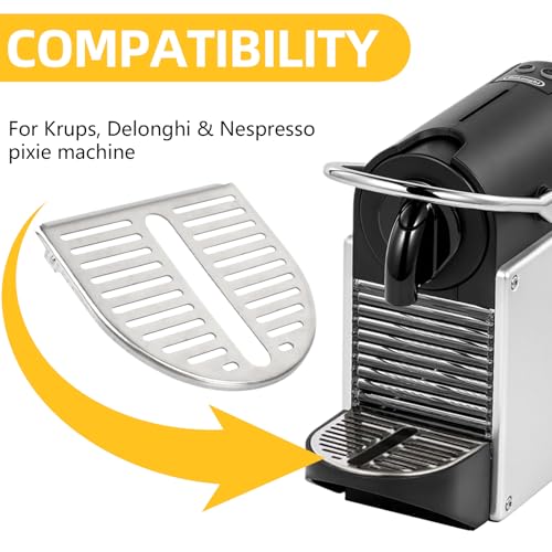 Tobaiwind Drip Grid for Pixie Coffee Machines Compatible with Krups, Delonghi & Nespresso Pixie Machine, Coffee Drip Tray Grid Grille Keep Countertop Clean and Prevent Stains and Damage, Aluminum - Image 3