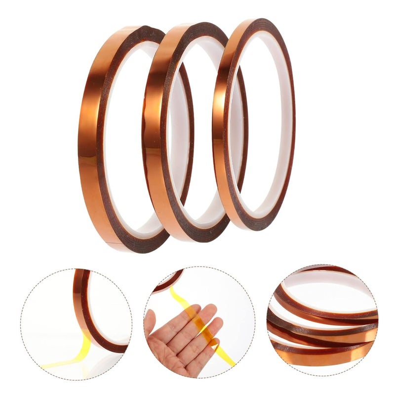 PartyKindom 15 لفة شريط عازل كهربائي بألوان متنوعة 9.5X9.5X1 سم لاصق حراري متعدد الاستخدامات - Image 3