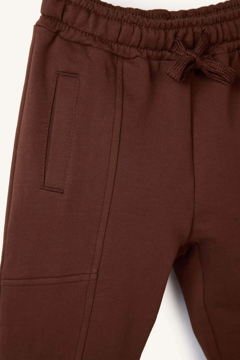 ديفاكتو Baby Boy Wide Leg Printed Sweatshirt Fabric Sweatpants
