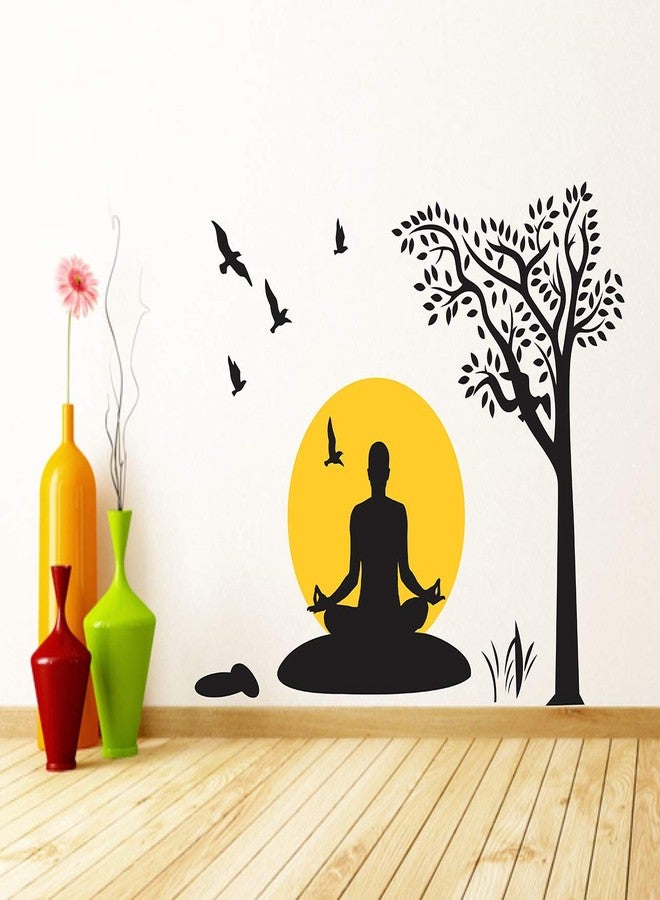 Wallstick ملصقات جدارية لليوجا (فينيل 110 سم × 90 سم) - Image 2
