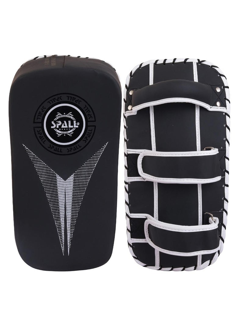 Spall Kicking Strike Shield - Curved Pad Boxing Punching Training Mitts Arm Focus Target for Martial Arts Taekwondo Karate Muay Thai UFC MMA Sanda Drill PU Leather  - Image 1