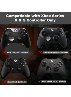 Anmi RB LB Bumpers Shoulder Trigger Buttons Top Middle Bracket Controller Replacement for Xbox Series X/S (2 Black)  - Image 5