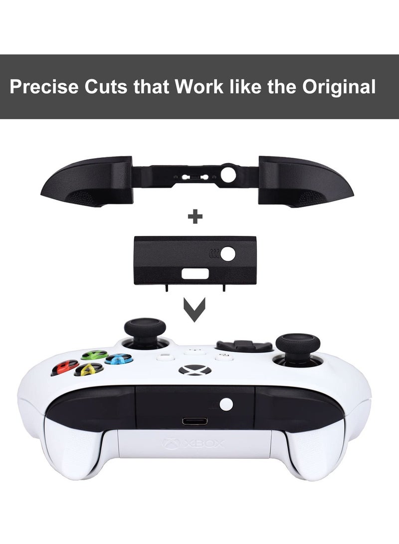 Anmi RB LB Bumpers Shoulder Trigger Buttons Top Middle Bracket Controller Replacement for Xbox Series X/S (2 Black) - Image 3