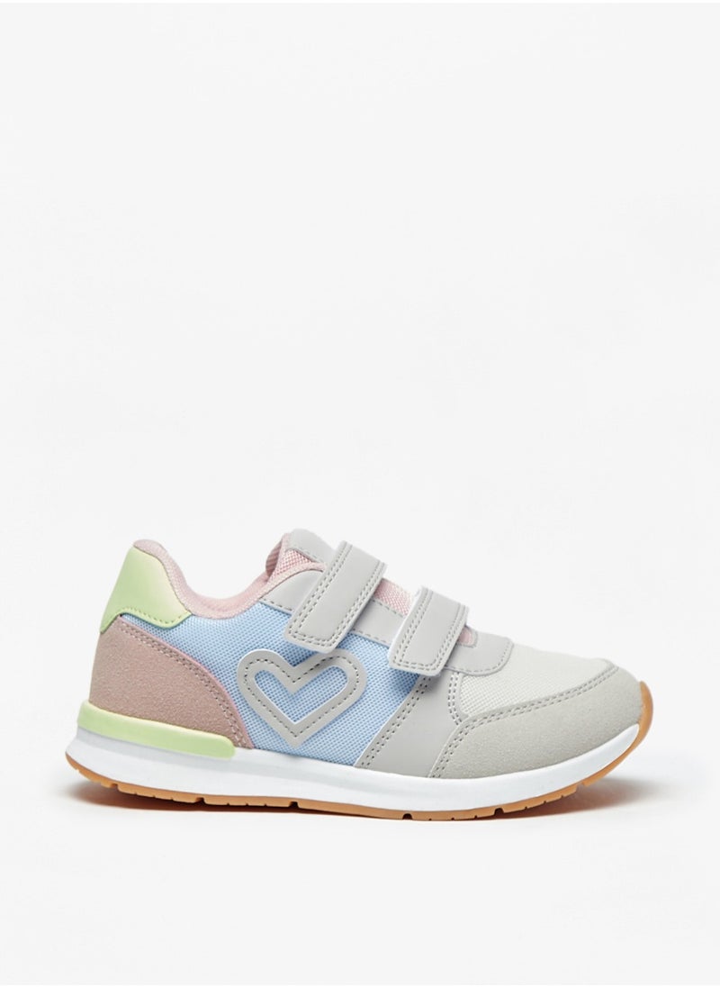 Flora Bella By Shoexpress - Girls Colourblock Casual Sneakers With Hook And Loop Closure By Shoexpress - Image 1