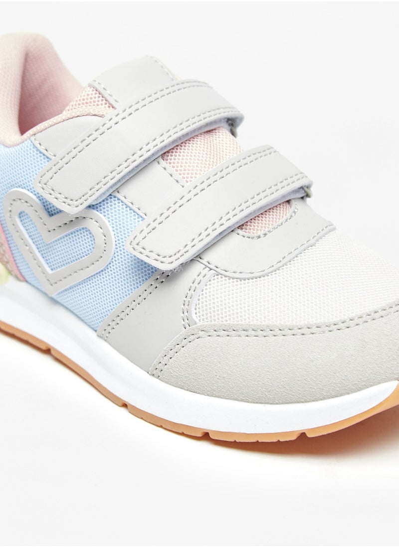 Flora Bella By Shoexpress - Girls Colourblock Casual Sneakers With Hook And Loop Closure By Shoexpress - Image 1