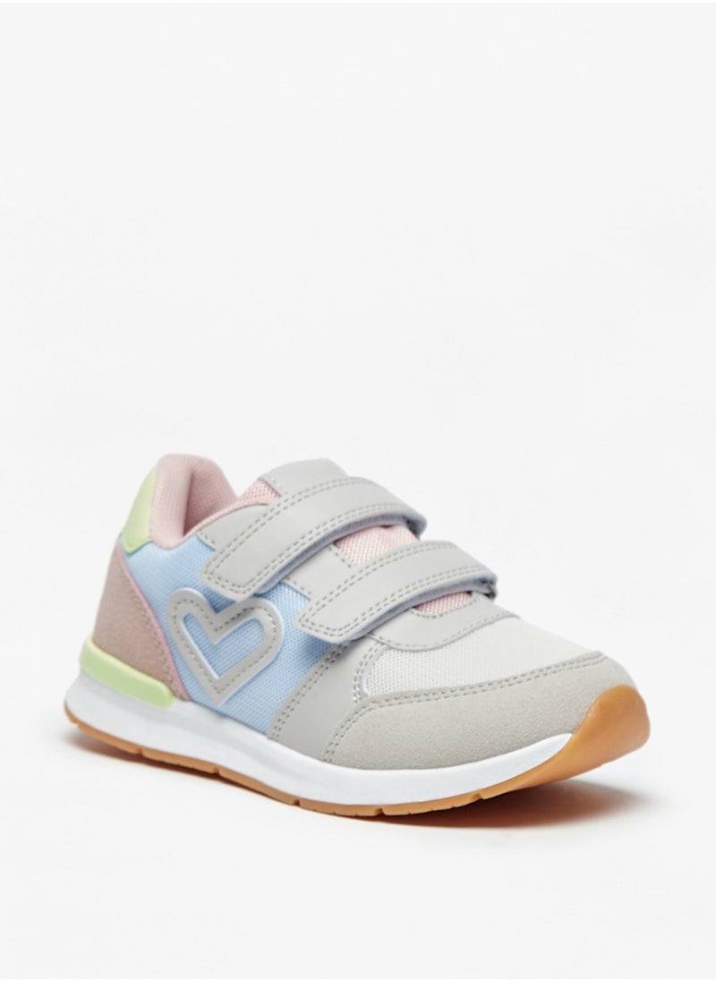Flora Bella By Shoexpress - Girls Colourblock Casual Sneakers With Hook And Loop Closure By Shoexpress - Image 1