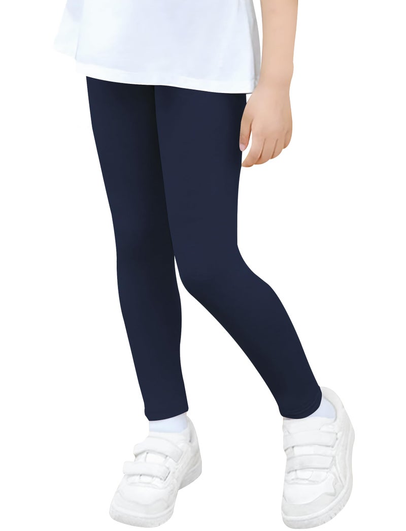 VOGRYE 4 Pack Girls Leggings Thick Cotton Leggings for Kids Full Length Pants Stretchy - Image 3