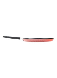 Bister Bister Classy Crepe Pan Aluminium Layered With Tefloan Coating 22Cm Dark Red  - Image 5