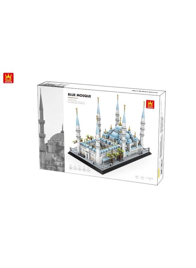 wange Blue Mosque Istanbul Turkey Building Blocks Set 5251 (Age 6+, 1129 Pieces) - Image 4