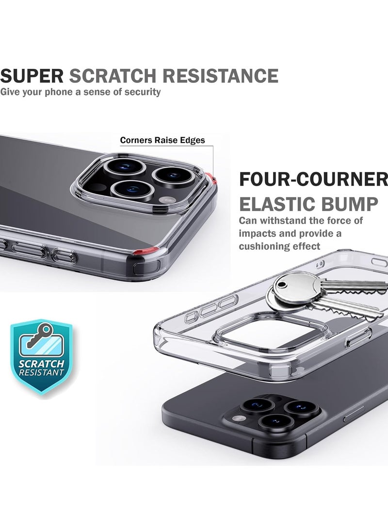 BORTONY iPhone 16 Pro Case 6.3 inch Soft Clear TPU Non-Yellowing iPhone 16 Pro Cover Anti-Scratch Shockproof Protective Case Compatible with iPhone 16 Pro - Image 5