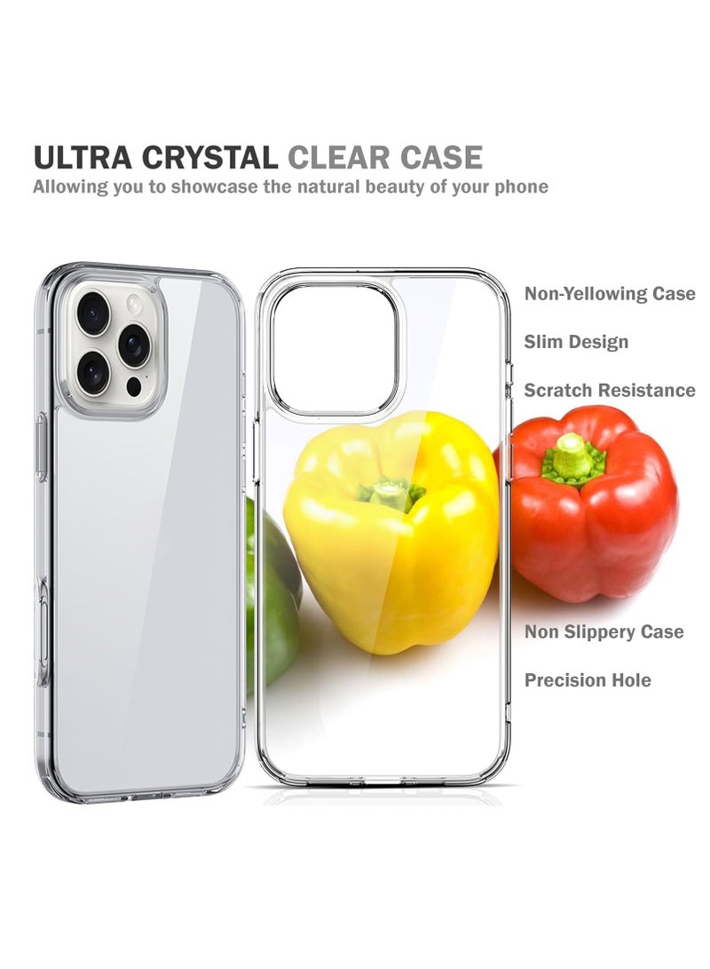 BORTONY iPhone 16 Pro Case 6.3 inch Soft Clear TPU Non-Yellowing iPhone 16 Pro Cover Anti-Scratch Shockproof Protective Case Compatible with iPhone 16 Pro - Image 4