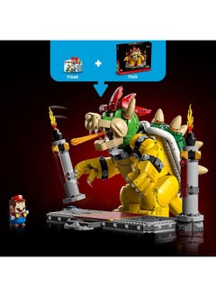 LEGO Super Mario The Mighty Bowser 71411, 3D Model Building Kit, Collectible Posable Character Figure with Battle Platform, Memorabilia Gift Idea for Fans of Super Mario Bros. - pzsku/ZAB3DC1CF6E43C171F2DDZ/45/_/1720358864/decacd11-18c3-4252-b574-a5f154f3ed1c