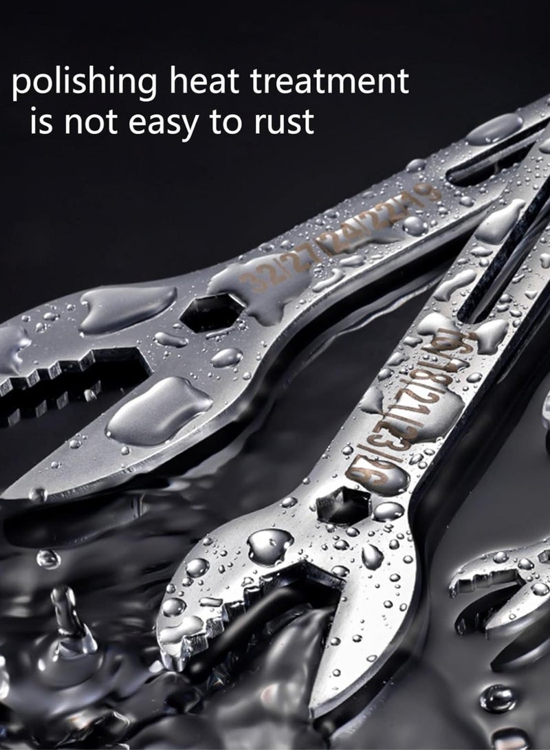 GGOOT 5Pcs Multifunctional Double End Open End Wrench Torques Wrench Hardware Tool for Screws Multipurpose Hand Tool  - Image 3