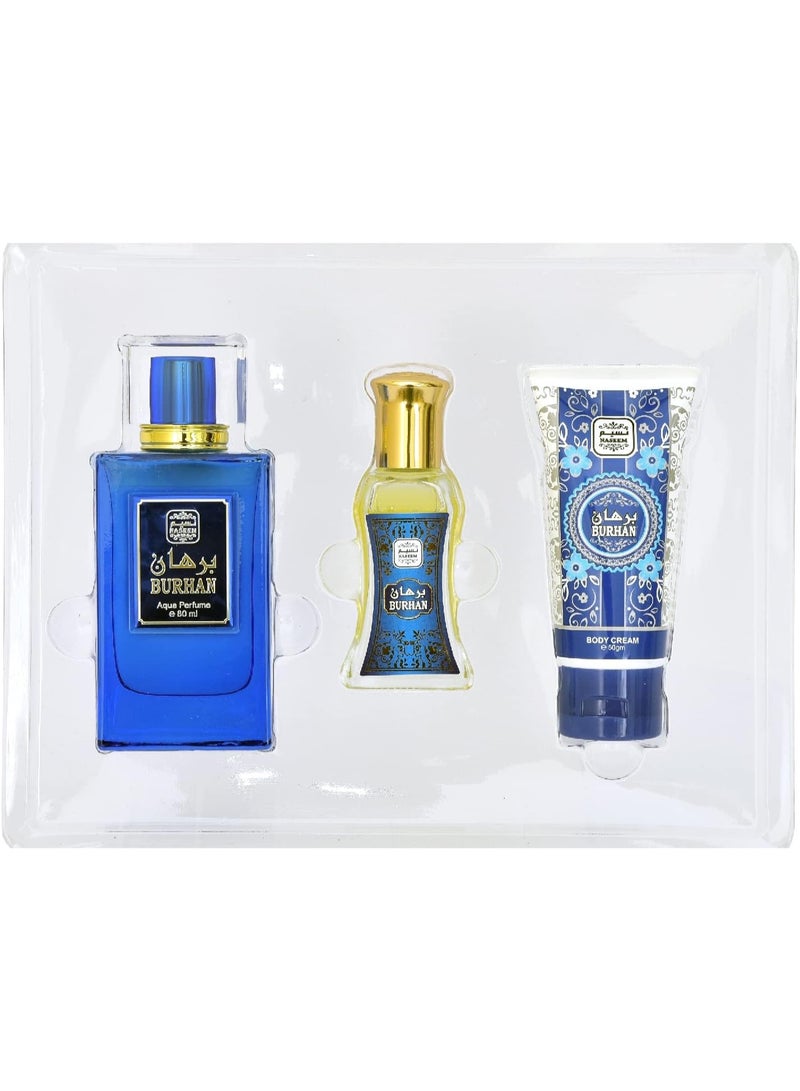 Naseem Perfumes Burhan Gift Set – Unisex Subtle Fragrance Collection, Elegant Eau De Parfum for Men & Women, 3-Piece Set, for Any Occasion - Image 2