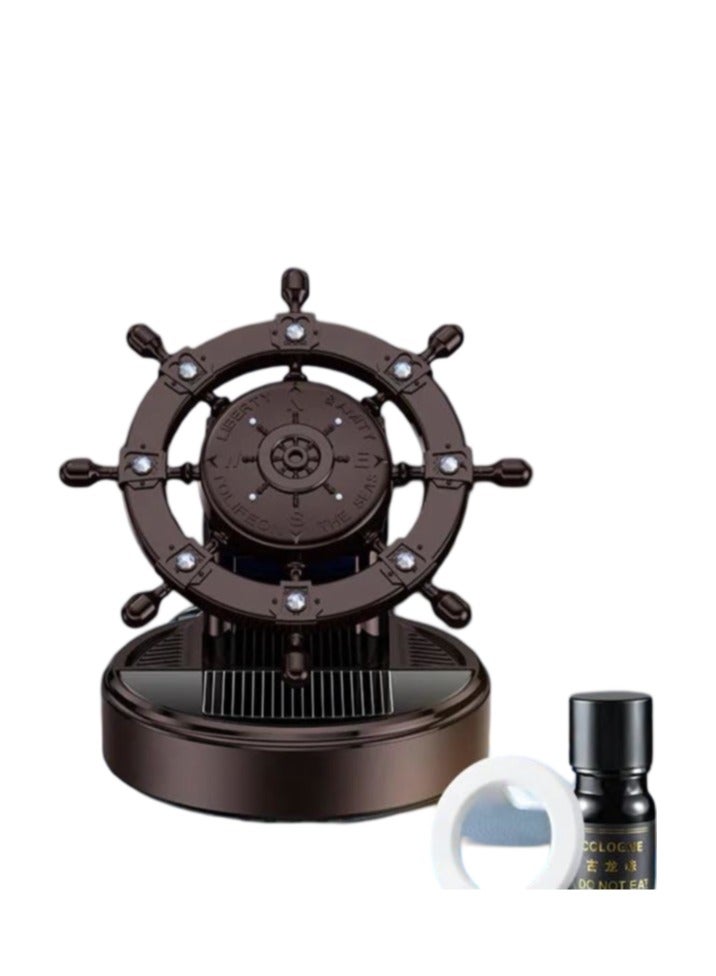 رويال - معطر هواء للسيارة من بوشينيكو، عطر الأزهار والفواكه، زخارف عطرية للرقص الخفيف تعمل بالطاقة الشمسية، (XD-8) (بندقية كولونيا سوداء) - Image 2