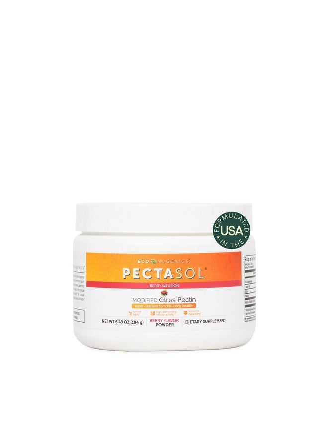EcoNugenics PectaSol Modified Citrus Pectin - 184g Berry Powder - Total-Body Health Supplement to Support the Heart, Immune System, Inflammation Response & Healthy Aging + Maintain Healthy Galectin-3 Levels - Image 1