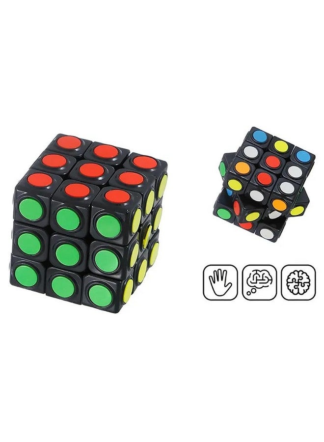 Kiditos DIY 3x3x3 Dots Cube Puzzle Smooth Twist Button Cube Educational Toys for Kids - Image 3