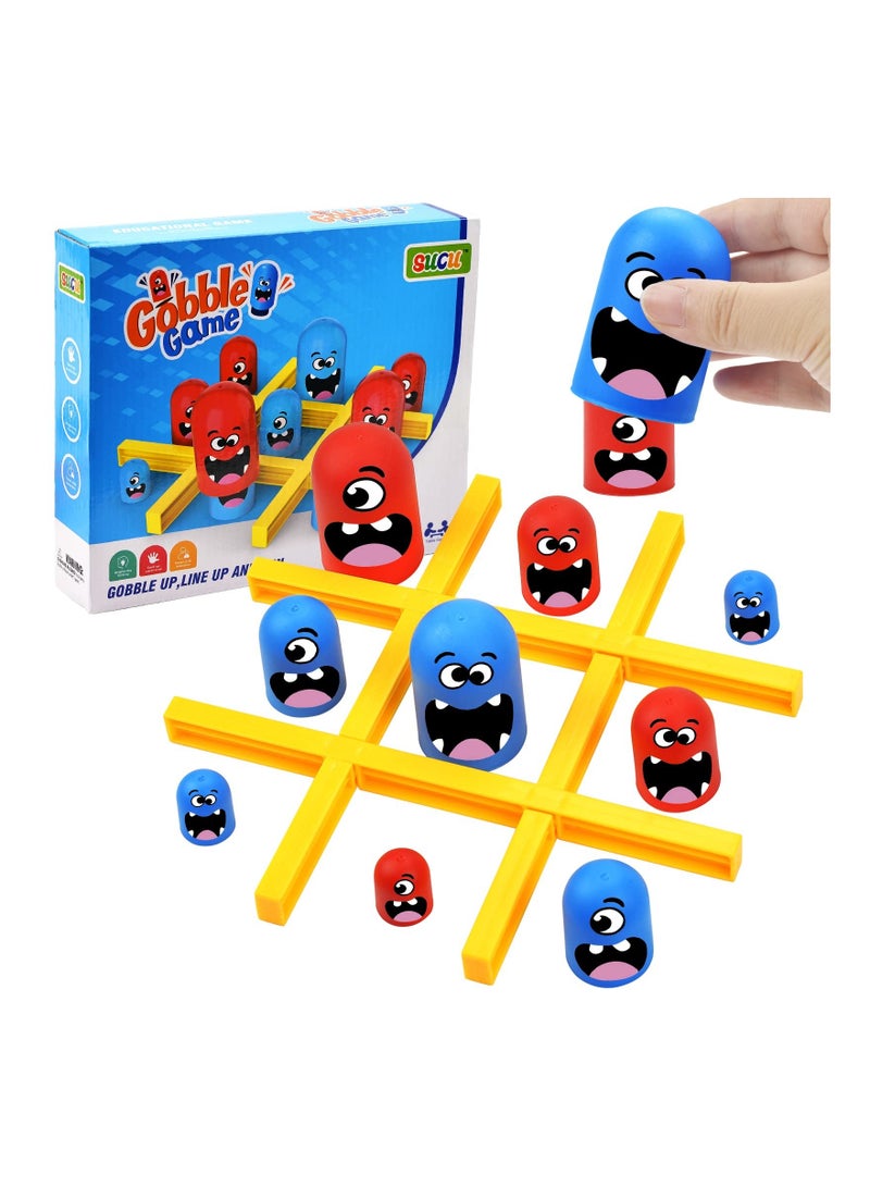 Excefore Big Eat Small Tic Tac Toe Game Set, Parent-child 2 Players Interactive Play Toys Board Game, Educational Family Toy Games, Classic Game Home Decor - Image 1