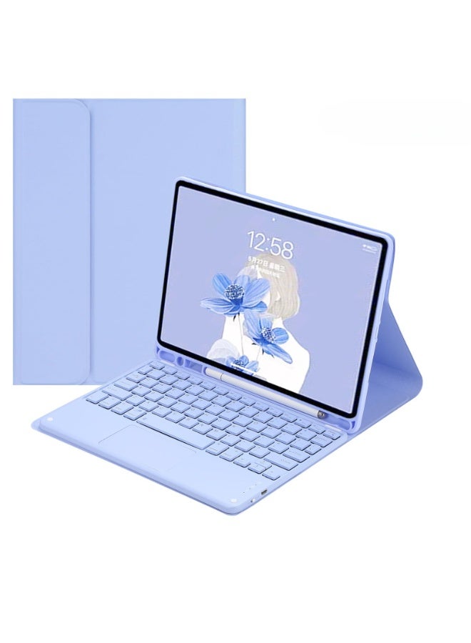 general Arabic and English Keyboard Compatible with iPad (A16) 11th Generation 11 Inch 2025 (A3354, A3355, A3356) Touched Keyboard Case Protective Magnetic Cover - Image 1