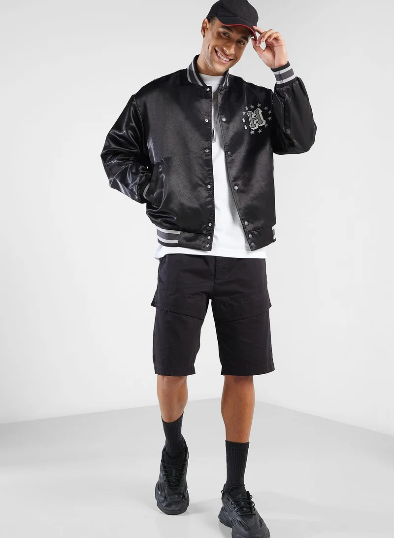 HUF Galactic Stack Baseball Jacket