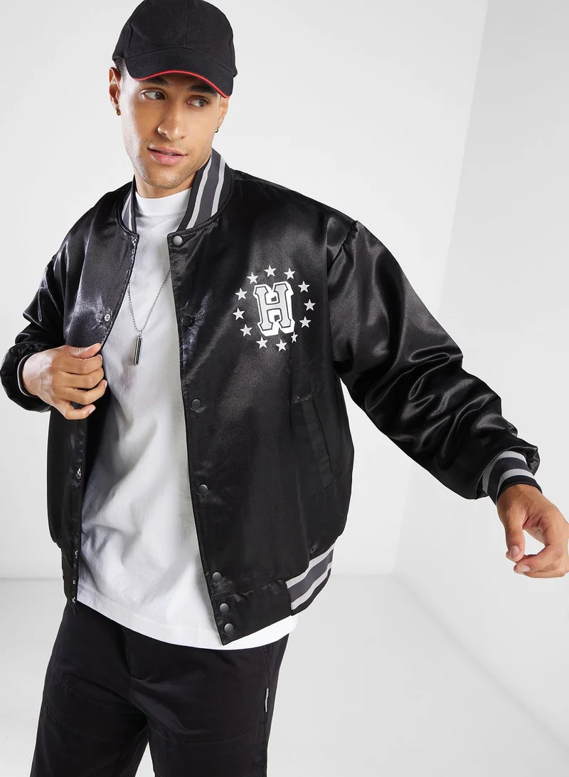 HUF Galactic Stack Baseball Jacket