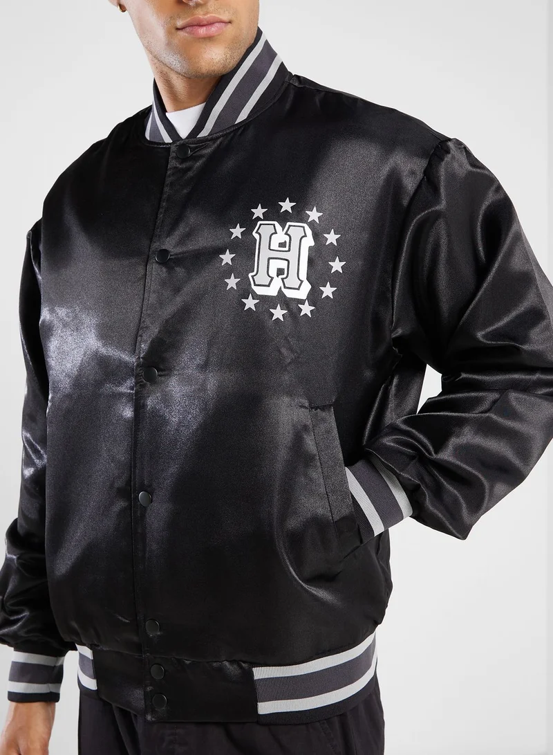 HUF Galactic Stack Baseball Jacket