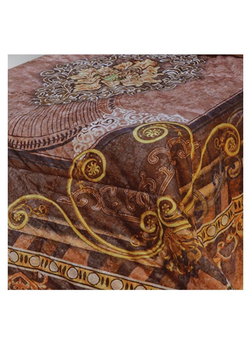 Family Bed quilt 3 pieces Velvet tableau size 240 x 240 cm model 719 from Family Bed  - Image 5