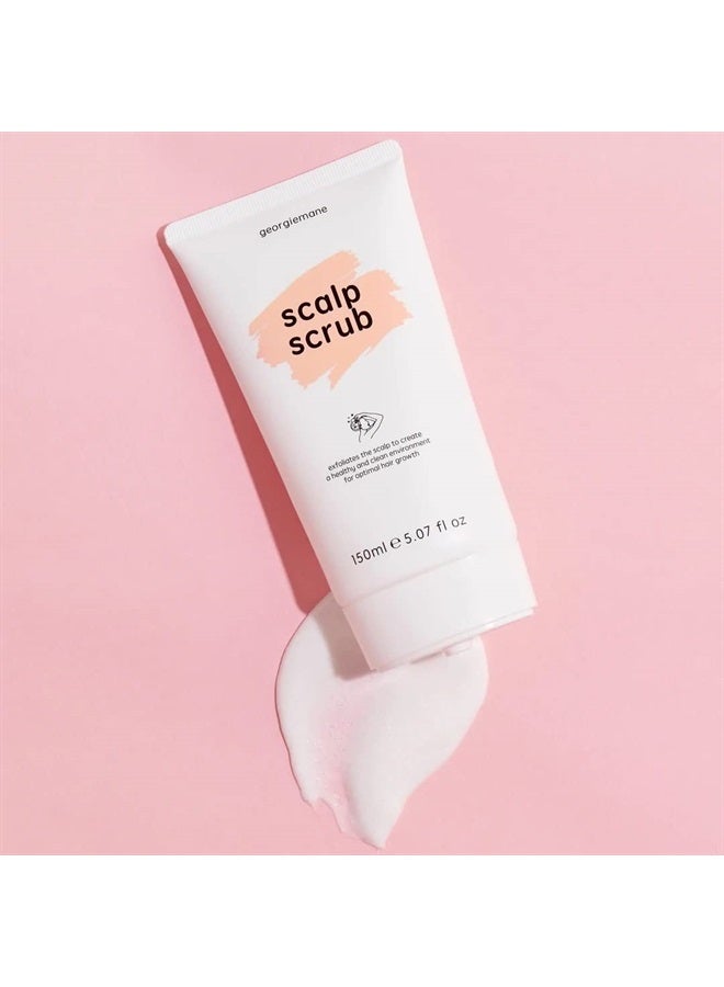 Scalp Scrub, 5.07 Fl Oz - Exfoliates Scalp with Caffeine, Sugar, and Coconut Oil, 100% Vegan & Cruelty-Free
