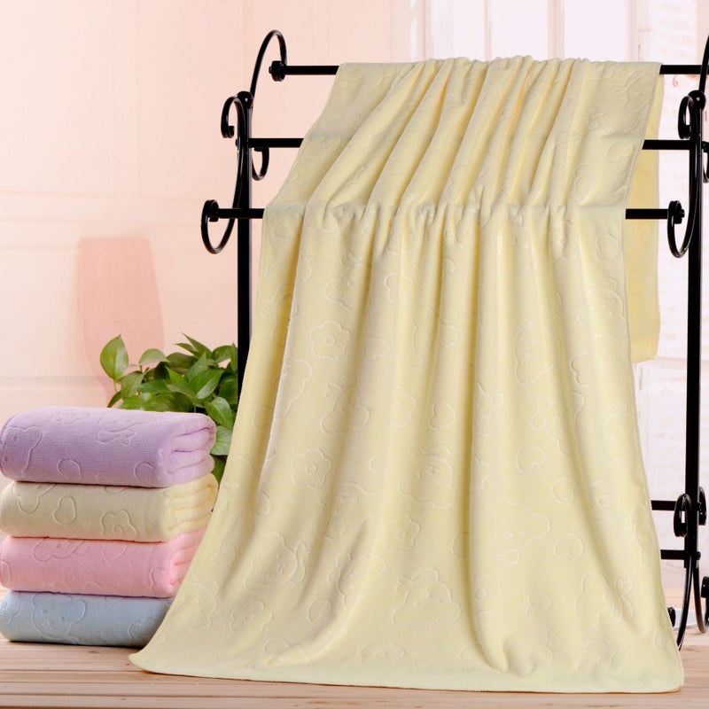 general Microfiber Embossed Bath Towel 70x140cm Absorbent Beach Towel for Women and Men - Image 5