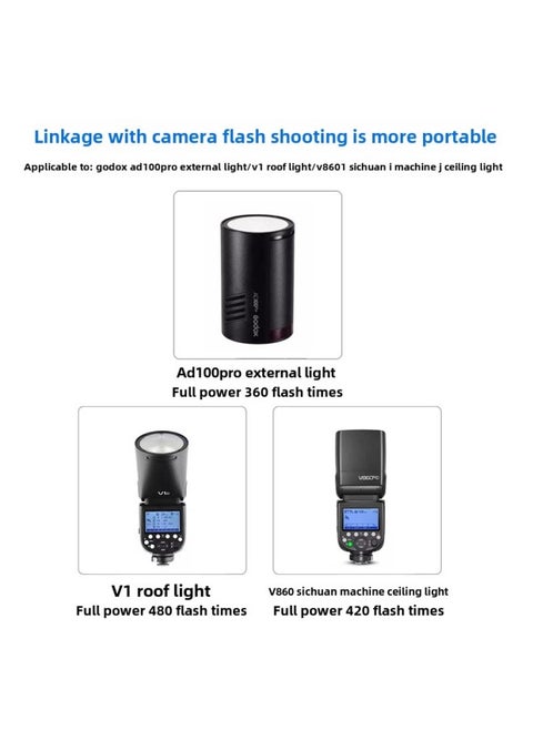 For Shenniu VB18 Universal Lithium Battery VB19 Yake V850II V860II2 Generation Top Flash Battery-Color:Suitable For Godox Vb26 Battery